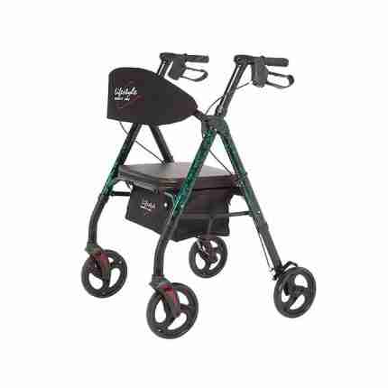 RHYTHM HEALTHCARE - 8'' WHEEL Deluxe Universal Aluminum Rollator 812U
