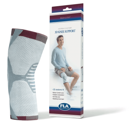 PROLITE 3D KNEE SUPPORT XWIDE WHITE MD