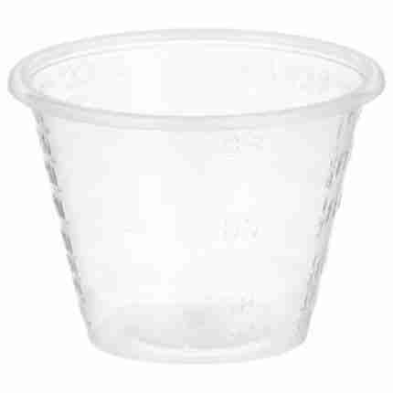 Plastic Medicine Cup 1oz Sleeve of 100