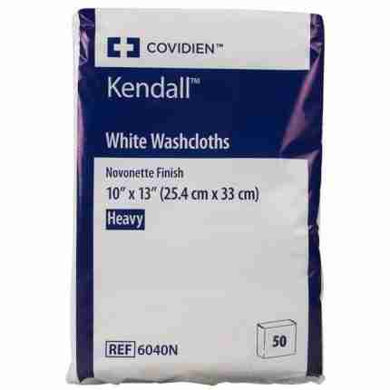 Covidien Kendall Washcloth, Novonette Finish, 10" x 13" Size (6040N)