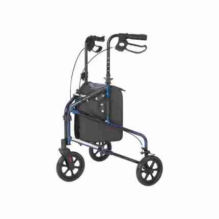 RALLY LITE - ALUMINUM 3 WHEEL WALKER WITH TOTE