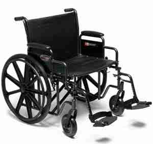 24" E&J TRAVELER HD WHEELCHAIR