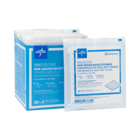 Medline Non-Woven Gauze Sterile Sponges 4"x4" BOX