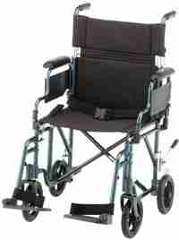 Nova Lightweight Deskarm Transport Chair Blue